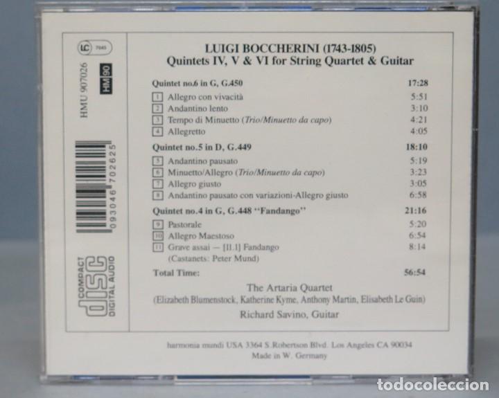 CDs de m&uacute;sica: CD. BOCCHERINI. QUARTETS IV-V-VI - Foto 2