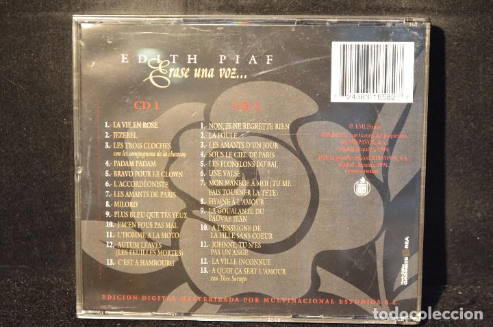 CDs de m&uacute;sica: EDITH PIAF - ERASE UNA VOZ - 2 CD - Foto 2