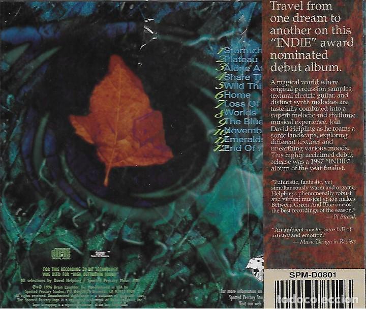 CDs de m&uacute;sica: DAVID HELPLING. BETWEEN GREEN AND BLUE. CD NUEVO - Foto 2