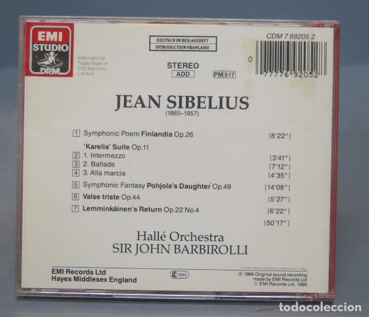 CDs de m&uacute;sica: CD. JEAN SIBELIUS. BARBIROLLI - Foto 2