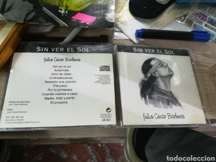CDs de m&uacute;sica: Julio cesar barbosa cd sin ver el sol 2000 - Foto 1