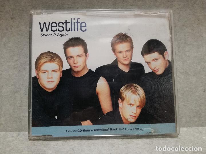 CDs de m&uacute;sica: CD MAXI - WESTLIFE - SWEAR IT AGAIN - Foto 1