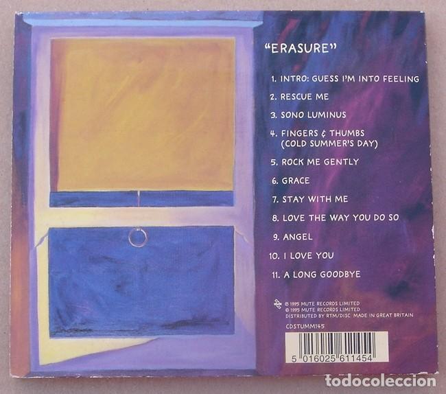 CDs de m&uacute;sica: ERASURE - ERASURE (CD) 1995 - 11 TEMAS - DIGIPACK - Foto 4