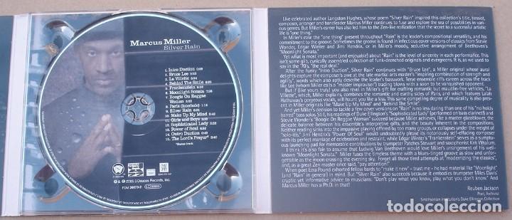 CDs de m&uacute;sica: MARCUS MILLER - SILVER RAIN (CD) 2005 - 15 TEMAS - Foto 3