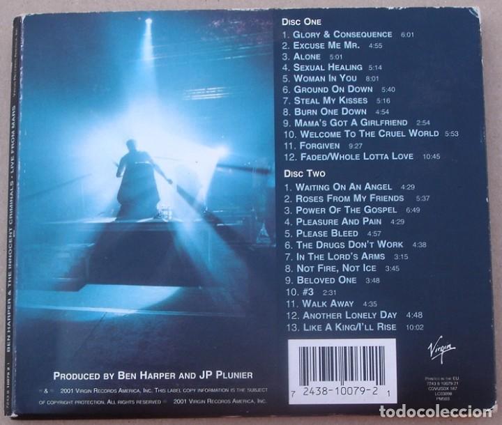 CDs de m&uacute;sica: BEN HARPER - LIVE FROM MARS (2CD) 2001 - 25 TEMAS - Foto 4