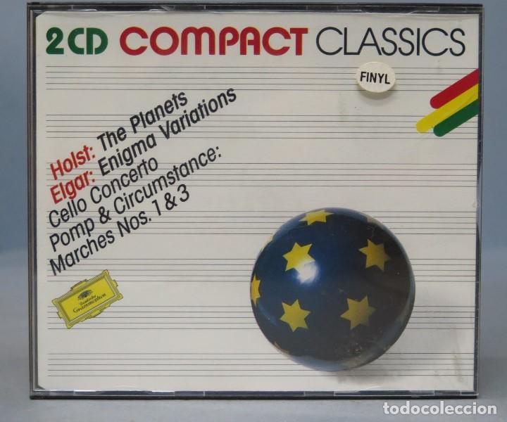 CDs de m&uacute;sica: 2 CD. Holst. Elgar. The Planets. Enigma Variations - Foto 1