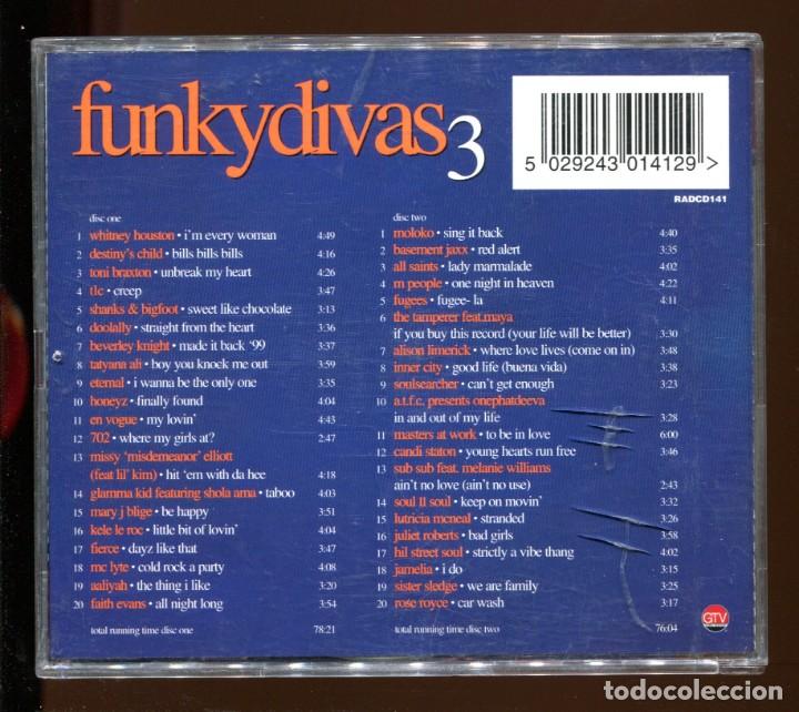 CDs de m&uacute;sica: funky divas 3 . doble cd 2 cds - Foto 2