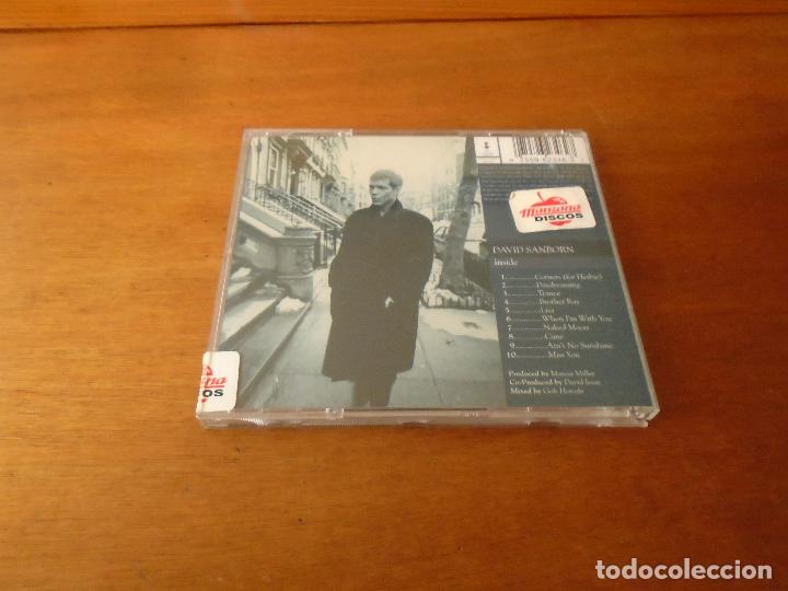 CDs de m&uacute;sica: CD. DAVID SANBORN. INSIDE. 10 TEMAS. - Foto 4