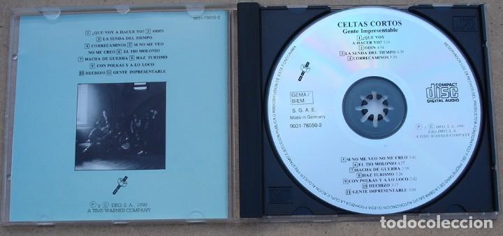 CDs de m&uacute;sica: CELTAS CORTOS - GENTE IMPRESENTABLE (CD) 1990 - 11 TEMAS - Foto 2