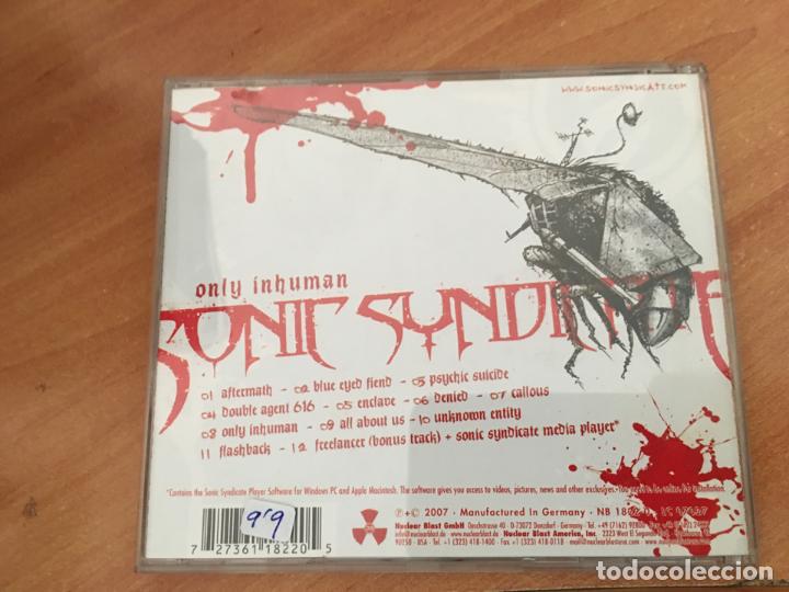 CDs de m&uacute;sica: SONIC SYNDICATE (ONLY INHUMAN) CD (CDIM6) - Foto 3
