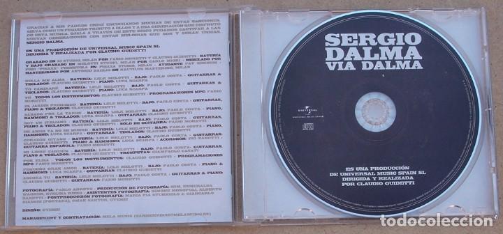 CDs de m&uacute;sica: SERGIO DALMA - VIA DALMA (CD) 2010 - 12 TEMAS - Foto 2