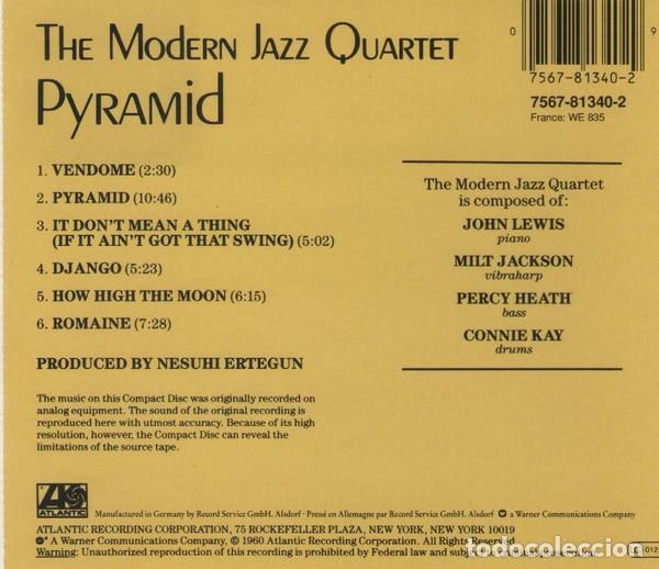 CDs de m&uacute;sica: The Modern Jazz Quartet - Pyramid  - CD - Foto 2