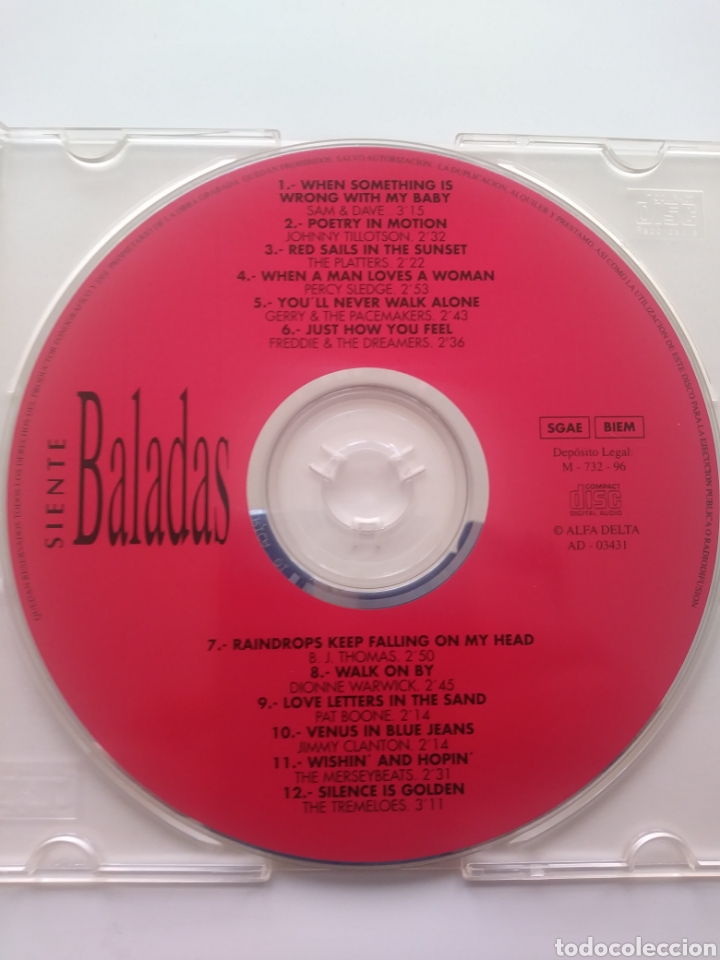 CDs de m&uacute;sica: Siente baladas.solo cd! PEDIDO MINIMO : 5&euro; - Foto 1