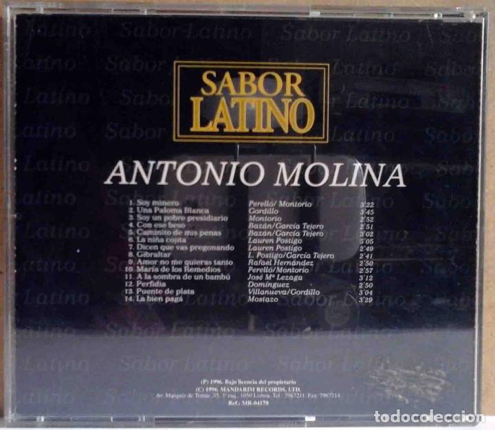 CDs de m&uacute;sica: CD Antonio Molina - Sabor Latino - La Copla - Foto 3