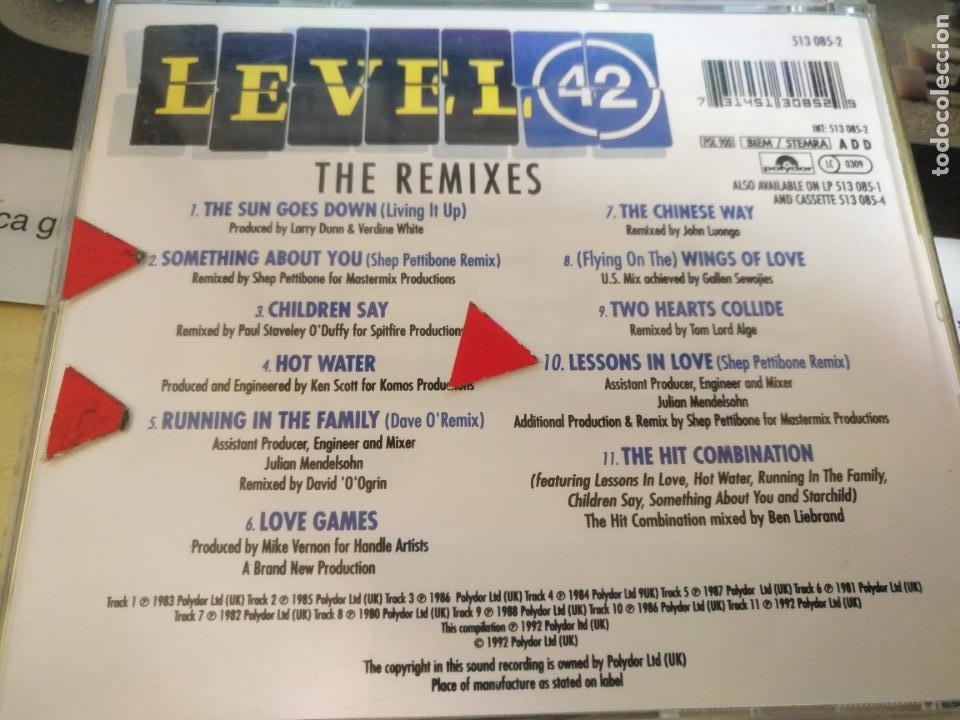 CDs de m&uacute;sica: CD LEVEL 42 THE REMIXES - Foto 2