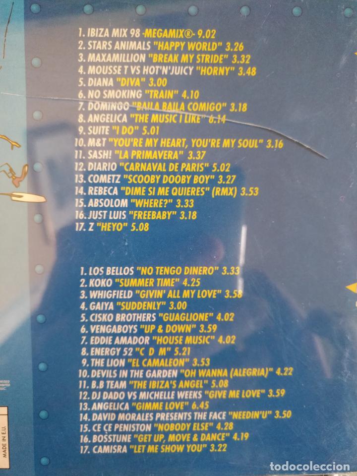 CDs de m&uacute;sica: CD DOBLE IBIZA MIX 98 PACHA - Foto 2