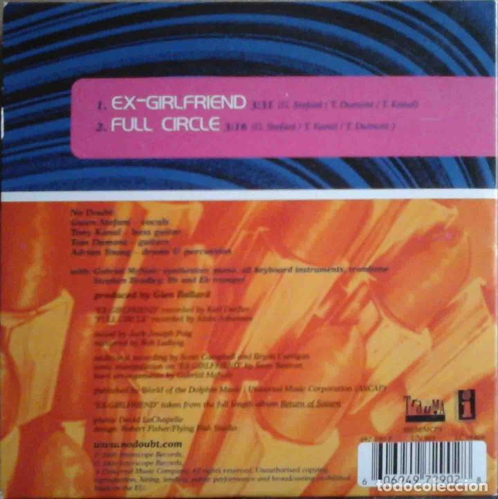 CDs de m&uacute;sica: CD No Doubt - Ex-Gilfriend  - Single (2 temas) - Foto 2