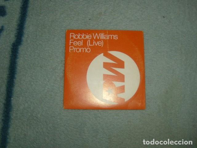 CDs de m&uacute;sica: CD PROMO ROBBIE WILLIAMS , FEEL ( LIVE ) - Foto 1