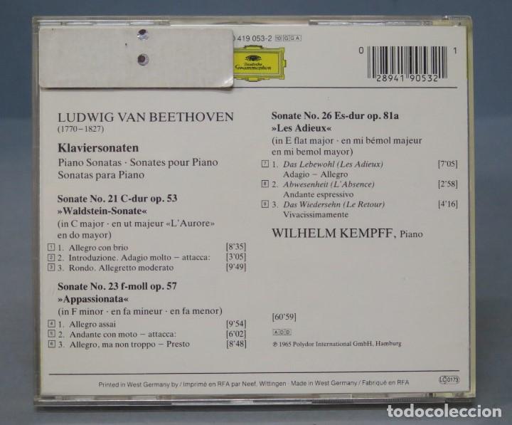 CDs de m&uacute;sica: CD. PIANO SONATAS. BEETHOVEN - Foto 2