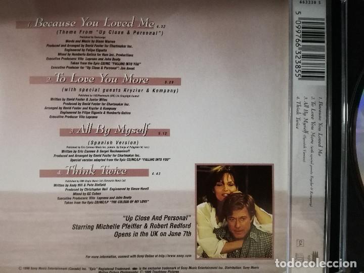 CDs de m&uacute;sica: CD MAXI - CELINE DION - BECAUSE YOU LOVED ME - Foto 3