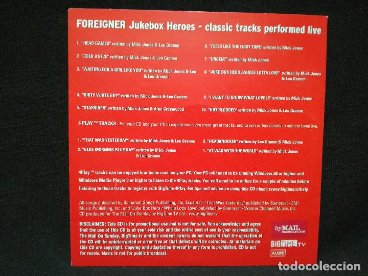 CDs de m&uacute;sica: CD - FOREIGNER - JUKE BOX HEROES (FUNDA DE CARTON) - Foto 2