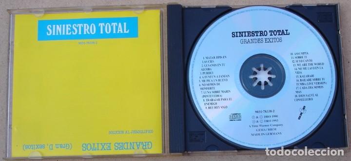 CDs de m&uacute;sica: SINIESTRO TOTAL - GRANDES EXITOS (CD) 1993 - 18 TEMAS - Foto 2