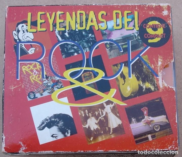 Musik-CDs: LEYENDAS DEL ROCK & ROLL (9 CD + 10 POSTALES) 1995 - COMPLETO