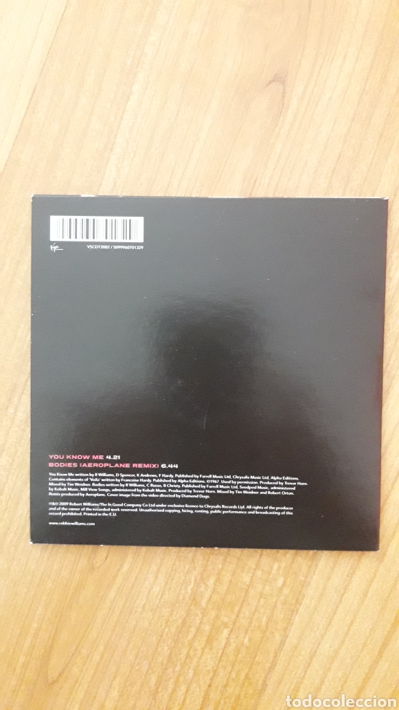 CDs de m&uacute;sica: ROBBIE WILLIAMS. YOU KNOW ME - Foto 2