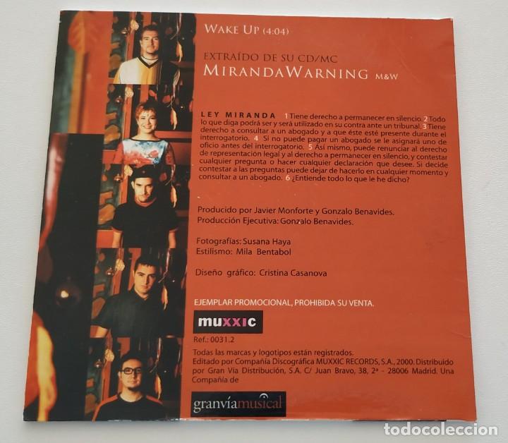 CDs de m&uacute;sica: MIRANDA WARNING Wake Up CD Single PROMO 2000 - Foto 2