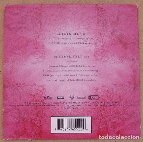 CDs de m&uacute;sica: HIM - JOIN ME (CD SINGLE) 2000 - 2 TEMAS - Foto 2
