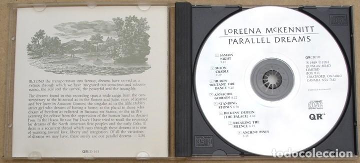 CDs de m&uacute;sica: LORENA MCKENNITT - PARALLEL DREAMS (CD) 1994 - 8 TEMAS - Foto 2