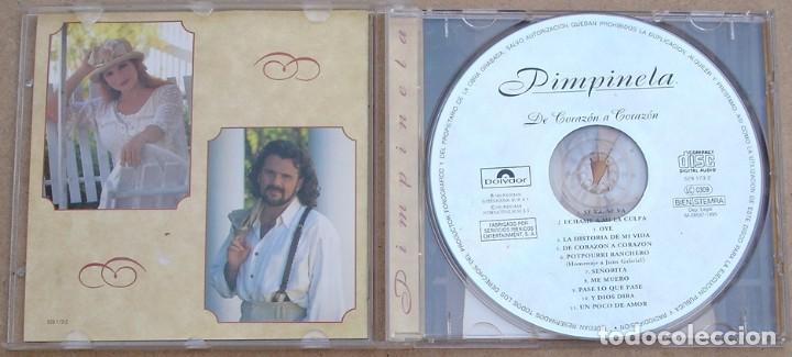 CDs de m&uacute;sica: PIMPINELA - DE CORAZON A CORAZON (CD) 1995 - 11 TEMAS - Foto 2