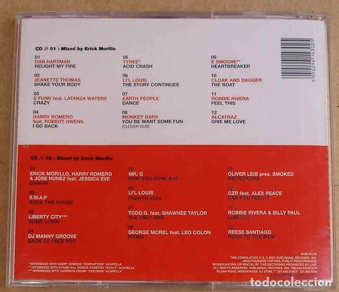 CDs de m&uacute;sica: ERICK MORILLO  SUBLIMINAL SESSIONS FIVE (2CD) 2003 - 24 TEMAS - Foto 4