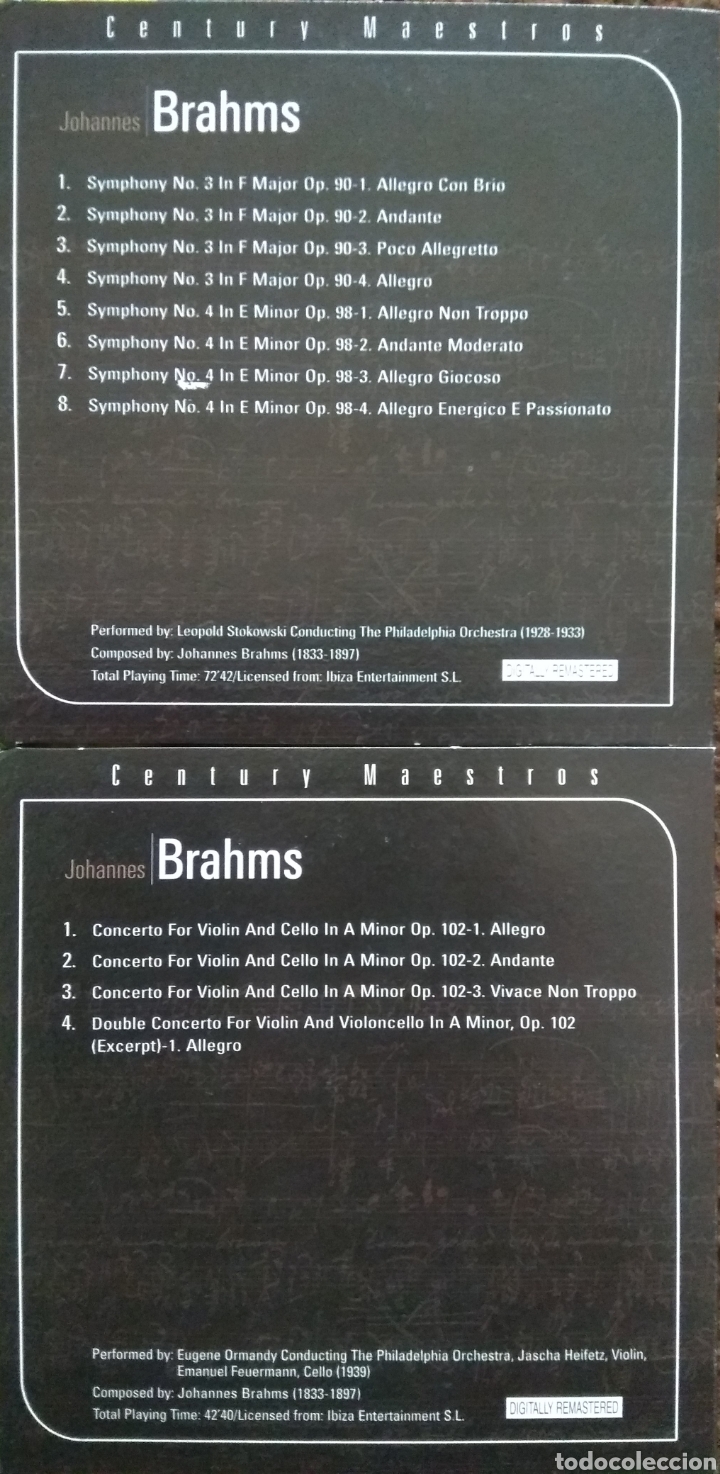 CDs de m&uacute;sica: Johannes Brahms - Foto 4
