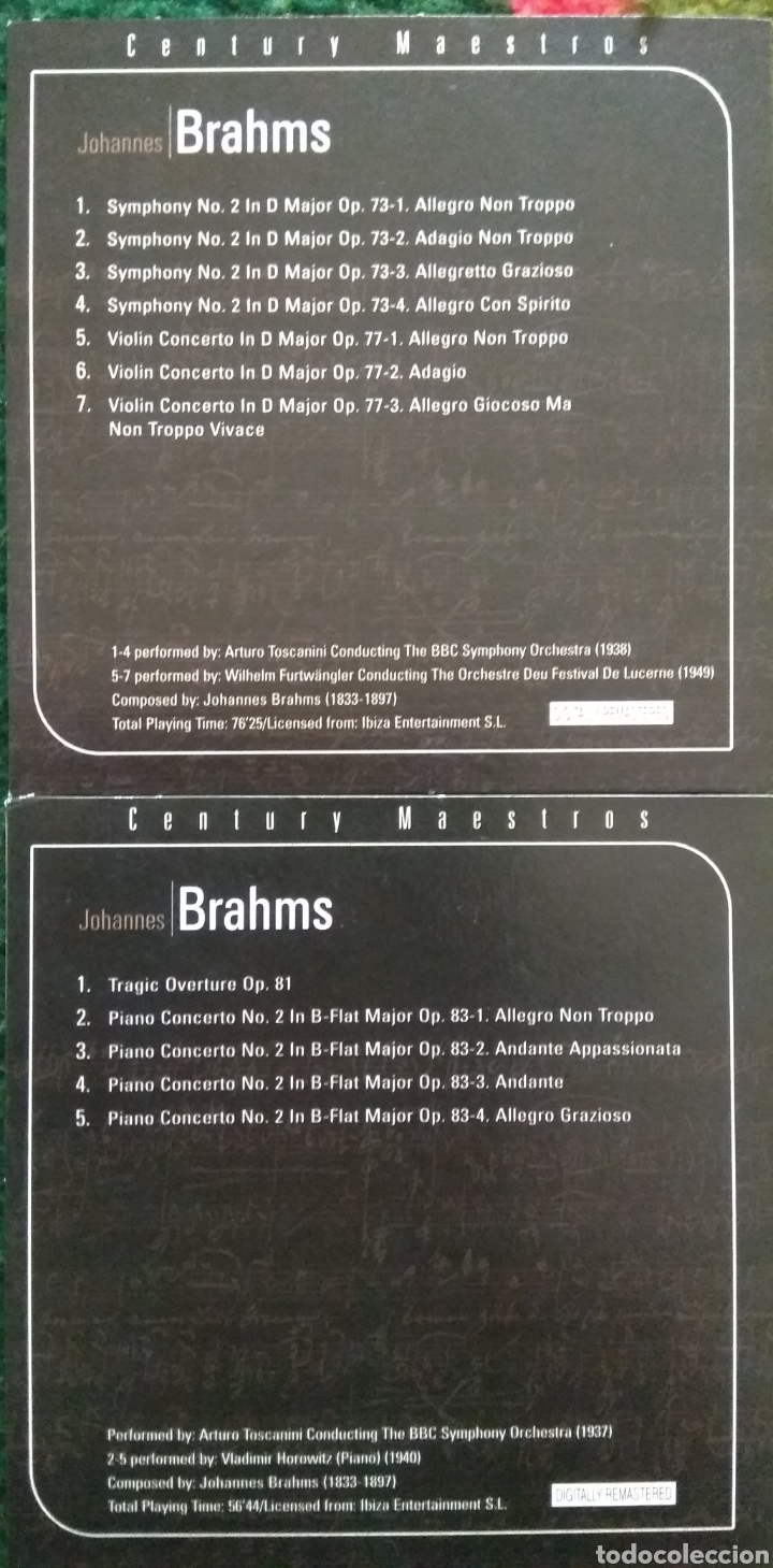 CDs de m&uacute;sica: Johannes Brahms - Foto 6