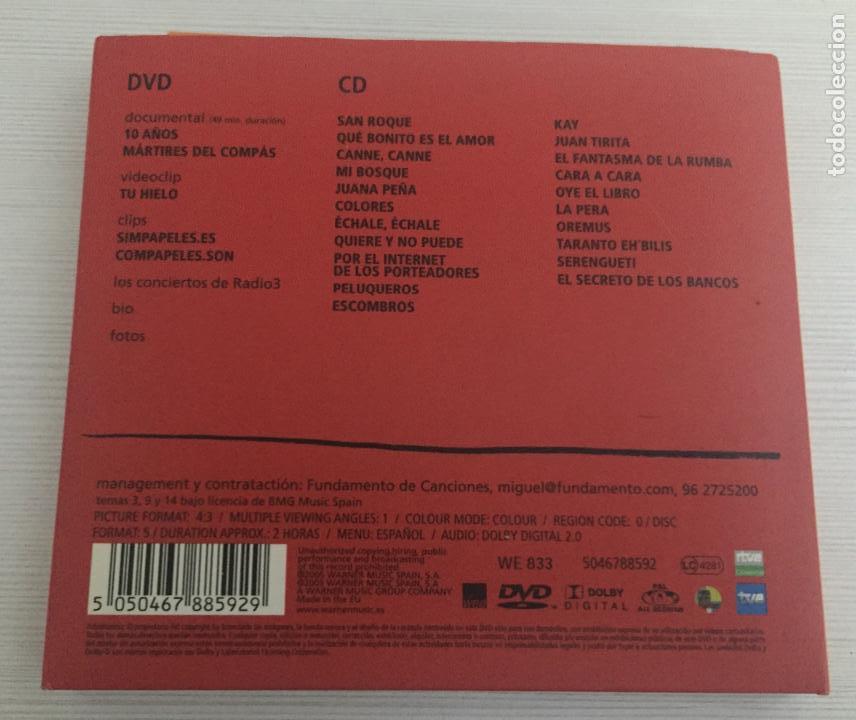 CDs de m&uacute;sica: MARTIRES DEL COMPAS 10 A&Ntilde;OS, CD + DVD - Foto 2