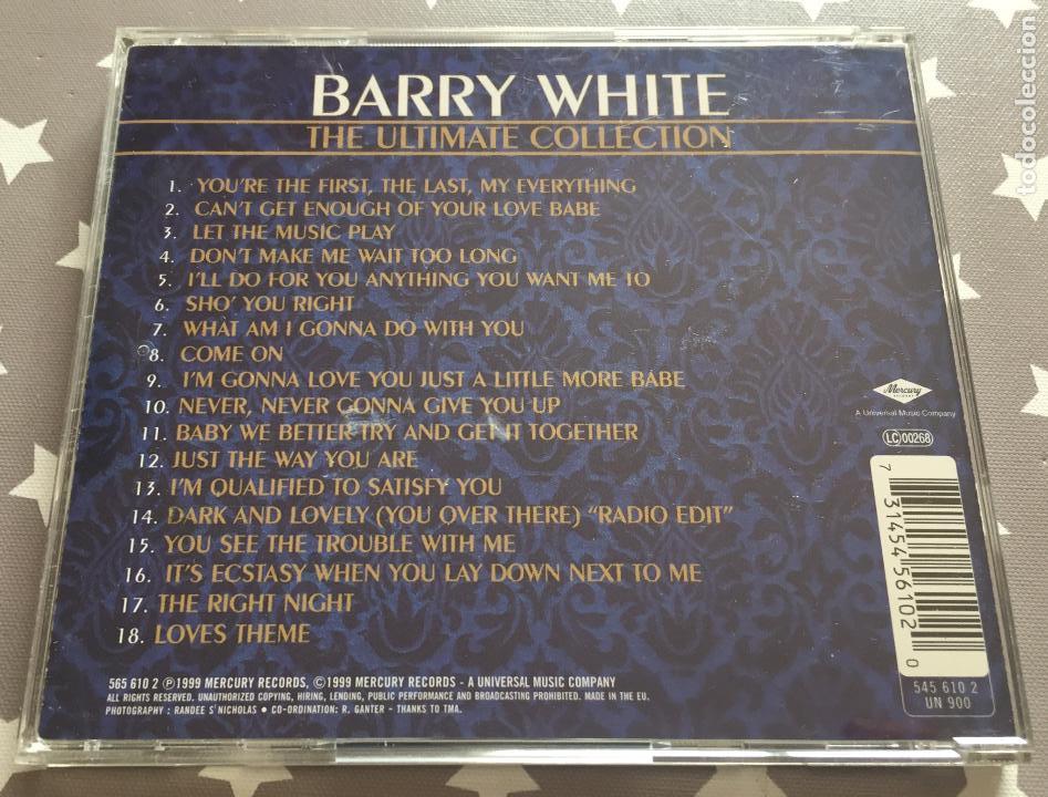 CDs de m&uacute;sica: BARRY WHITE, The Ultimate Collection - Foto 2