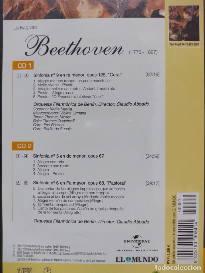 CDs de m&uacute;sica: LO MEJOR DE BEETHOVEN. 2 CDS - Foto 2