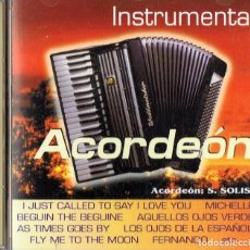 CDs de Música: MÚSICA DE ORO INSTRUMENTAL ACORDEÓN S. SOLIS. Lote 160447162