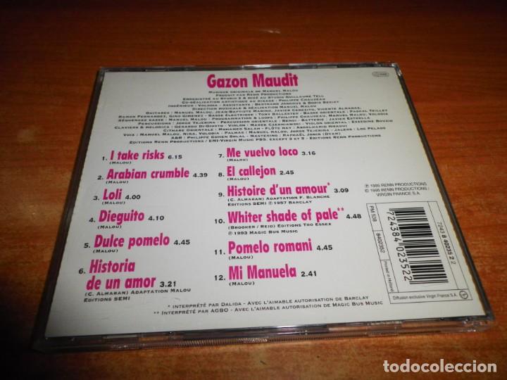 CDs de M&uacute;sica: GAZON MAUDIT BANDA SONORA FELPUDO MALDITO CD ALBUM 1995 HOLANDA MALOU 12 TEMAS VICTORIA ABRIL