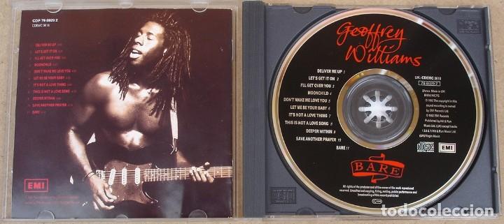 CDs de m&uacute;sica: GEOFFREY WILLIAMS - BARE (CD) 1992 - 11 TEMAS - UK - Foto 2