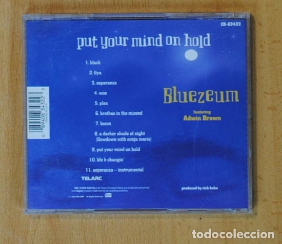 CDs de m&uacute;sica: BLUEZEUM - PUT YOUR MIND ON HOLD - CD - Foto 2