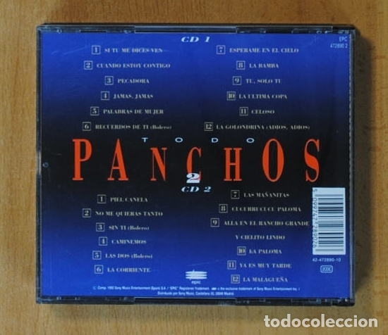 CDs de m&uacute;sica: PANCHOS - TODO PANCHOS 2 - 2 CD - Foto 2