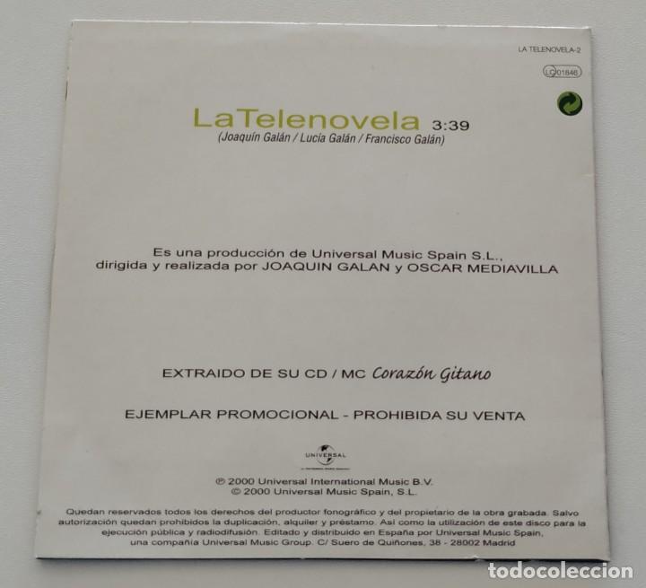 CDs de m&uacute;sica: PIMPINELA La Telenovela CD Single PROMO 2000 Coraz&oacute;n Gitano - Foto 2