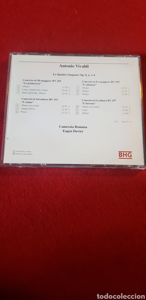 CDs de m&uacute;sica: Vivaldi las cuatro estaciones - Foto 2