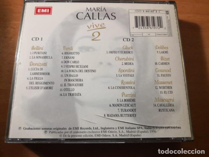 CDs de m&uacute;sica: MARIA CALLAS  Vive 2 - Foto 2