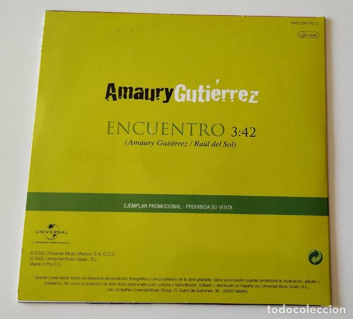 CDs de m&uacute;sica: AMAURY GUTIERREZ Encuentro CD Single PROMO 2000 - Foto 2