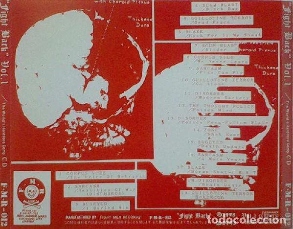 CDs de m&uacute;sica: Various &lrm;&ndash; Fight Back Vol. 1 --PUNK CRUST DISORDER - Foto 2