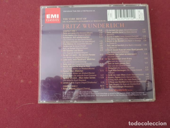 CDs de m&uacute;sica: FRITZ WUNDERLICH THE VERY BEST 2 CD EMI CLASSICS - Foto 2