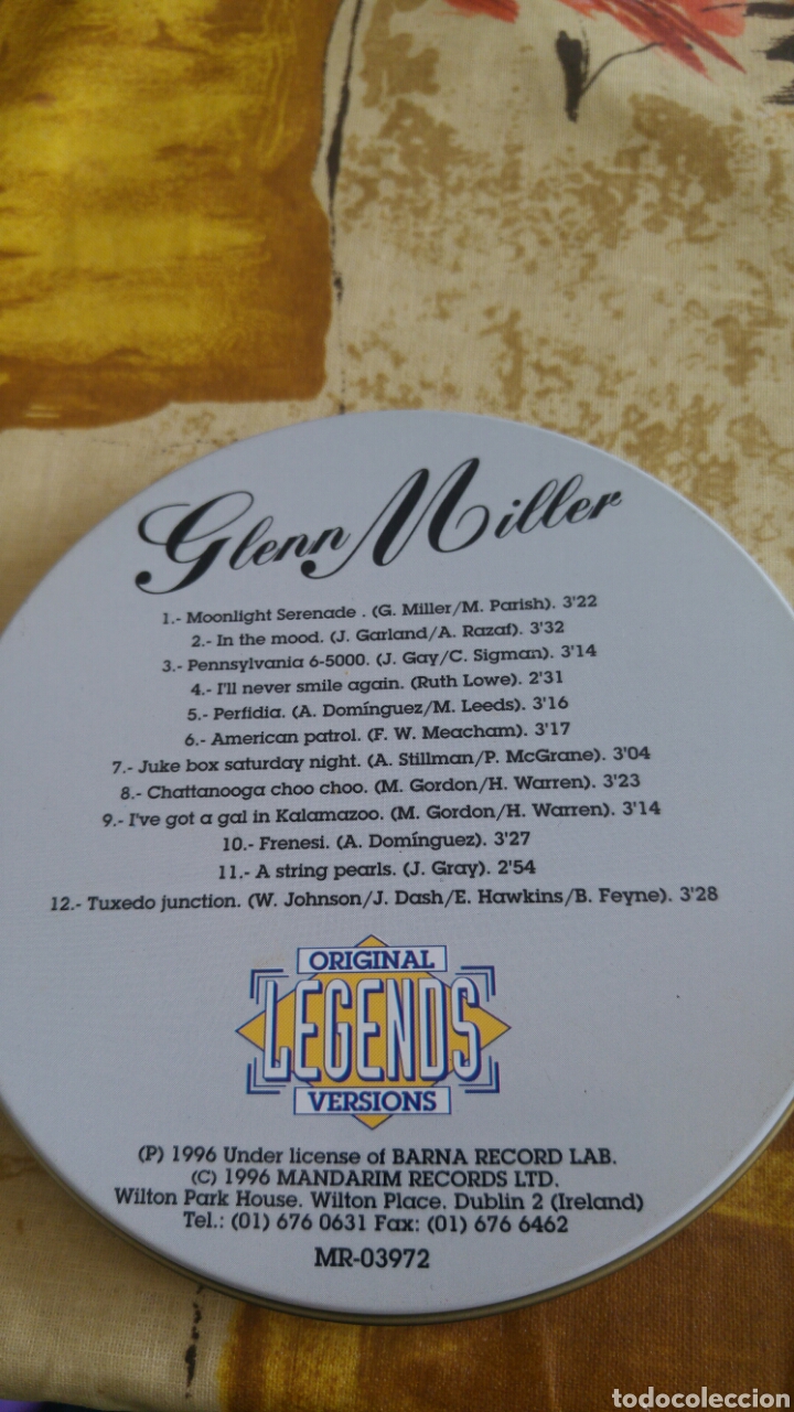 CDs de m&uacute;sica: Cd Glenn Miller en caja lata - Foto 2